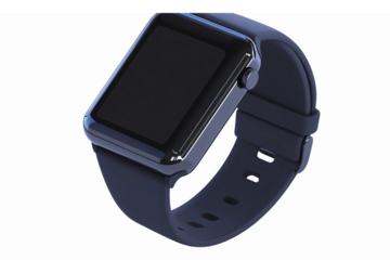 Modern Smartwatch Design with Sleek Black Display and Stylish Blue Strap for Tech Enthusiasts