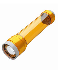 Elegant Transparent Orange LED Flashlight with Modern Design and High Brightness