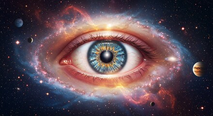 Cosmic Iris AI Generated