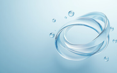 An abstract business background of crystal glass