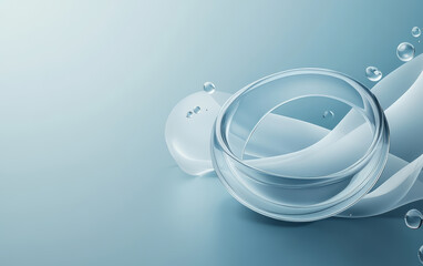 An abstract business background of crystal glass