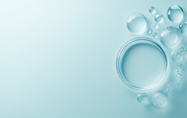 An abstract business background of crystal glass
