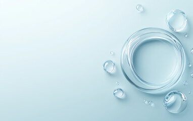 An abstract business background of crystal glass