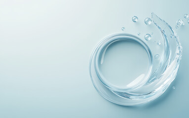 An abstract business background of crystal glass