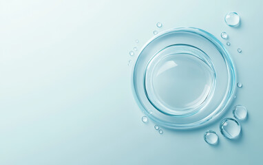 An abstract business background of crystal glass