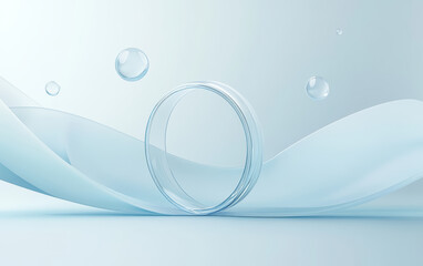 An abstract business background of crystal glass