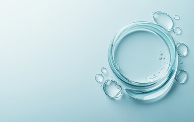 An abstract business background of crystal glass