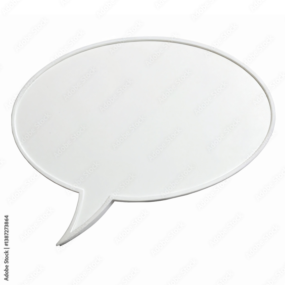 Aufkleber empty speech bubble for communication design and conversation graphic elements