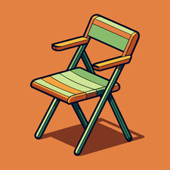 two wooden chairs