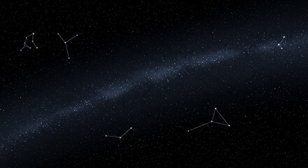 Fototapeta premium Celestial Script AI Generated