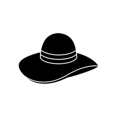 black hat isolated on white background
