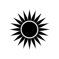 sun icon vector illustration