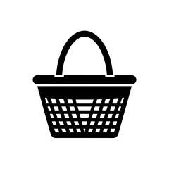 shopping basket isolated on white