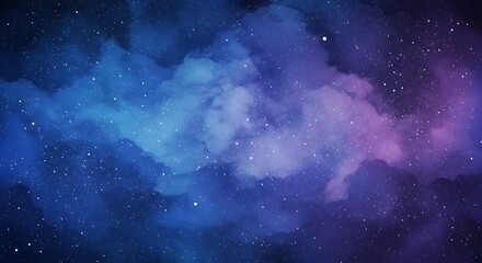 Cosmic Watercolor: Nebula Dreamscape AI Generated