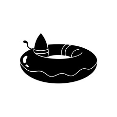 float-ring--inflatable--vector-silhouette