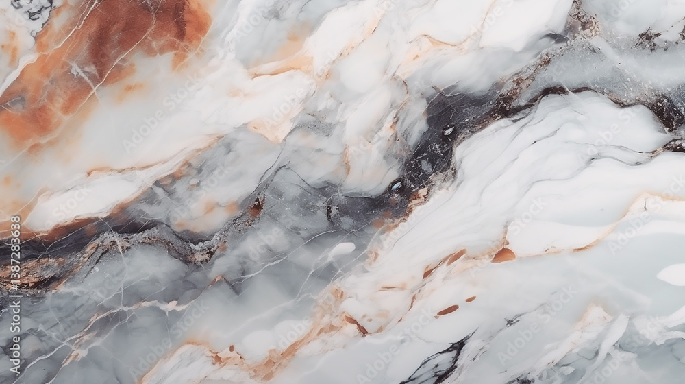 Poster luxurious white marble texture with golden veins creating an marble texture abstract background patt