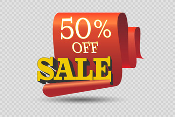 Banner Super Offer Big Sale 50% OFF