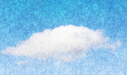 a pixel artwork background depicting a clear blue sky with fluffy clouds appropriate for a platformer or adventure recreation