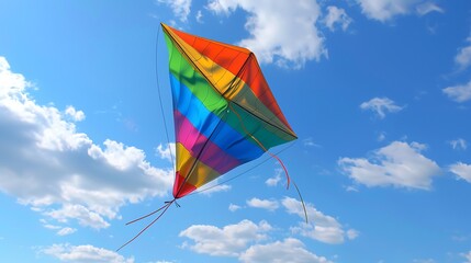 3D model of a multi-colored kite