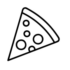 Delicious pizza slice vector illustration for restaurant menu and food delivery service promotion design needs