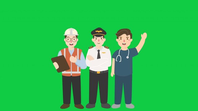 Celebrating International Labour Day people illustration