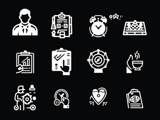 vector set of business icons