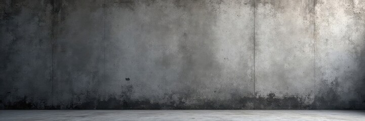 Obraz premium Rough textured concrete wall with worn edges and deep shadows , wall, texture, concrete