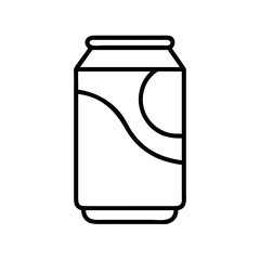 Isolated soda can vector illustration for beverage packaging and drink container design projects and art 