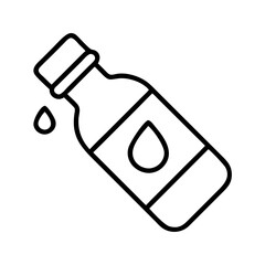 Vector illustration of essential oil bottle with drop for aromatherapy and alternative medicine use case