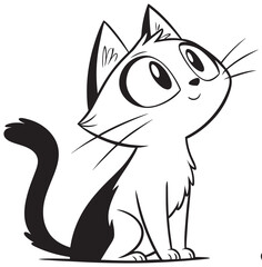 Naklejka premium cat vector design