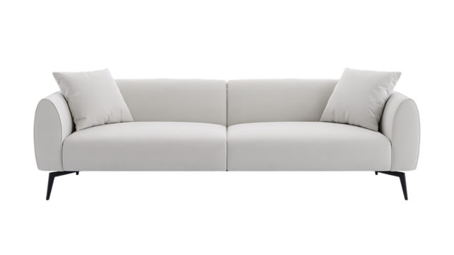 white sofa  isolated
