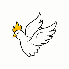 Fototapeta premium dove of peace vector