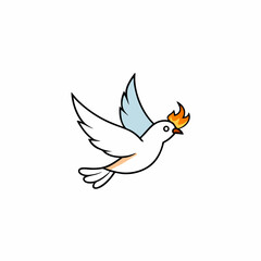 Obraz premium vector illustration of a bird