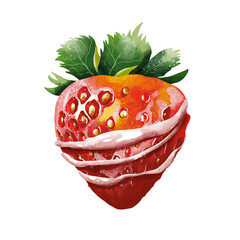 Juicy, delicious strawberries. Summer. Fruit. Vitamins. 