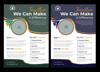 Charity Event management flyer, brochure design,Humanitarian Charity flyer, social media and story bundle set template.Happy retirement lunch party invitation flyer design template.