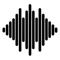 Different style-sound waves icon design. 