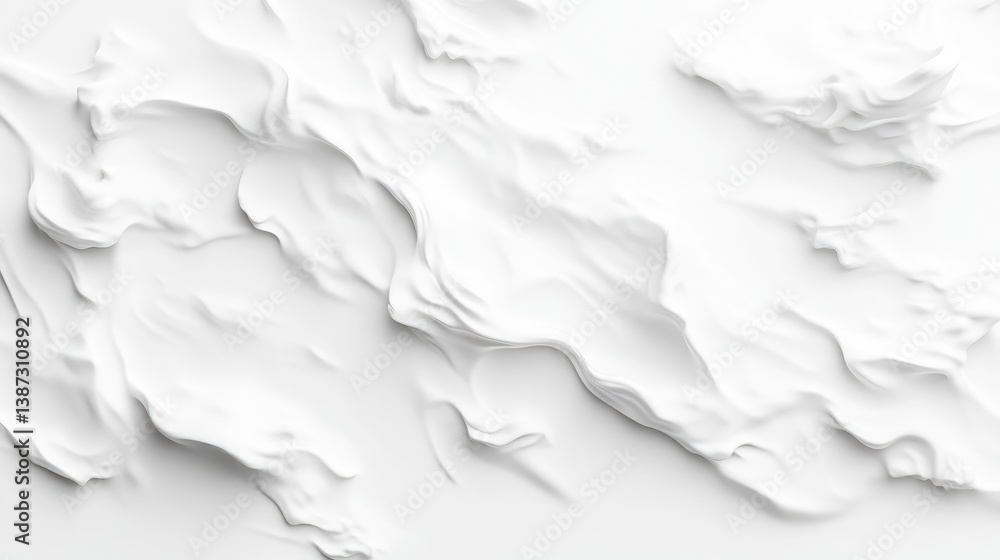 Poster white abstract texture no objects minimalist style high-resolution detail wide panoramic view fluid 