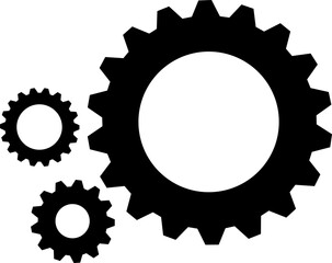 Gears of different sizes, industry, symbolism of set, harmony, teamwork.eps