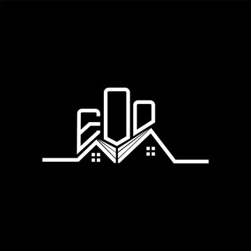 EOO Real State logo design, EOO simple and modern logo. EOO luxurious alphabet design