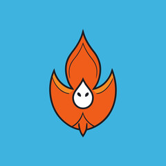 vector illustration of a fire