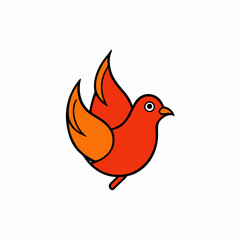 vector illustration of a bird