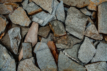 Gravel texture background. Background of stone for design with copy space 