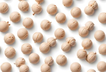 Ice cream ball isolated on white background