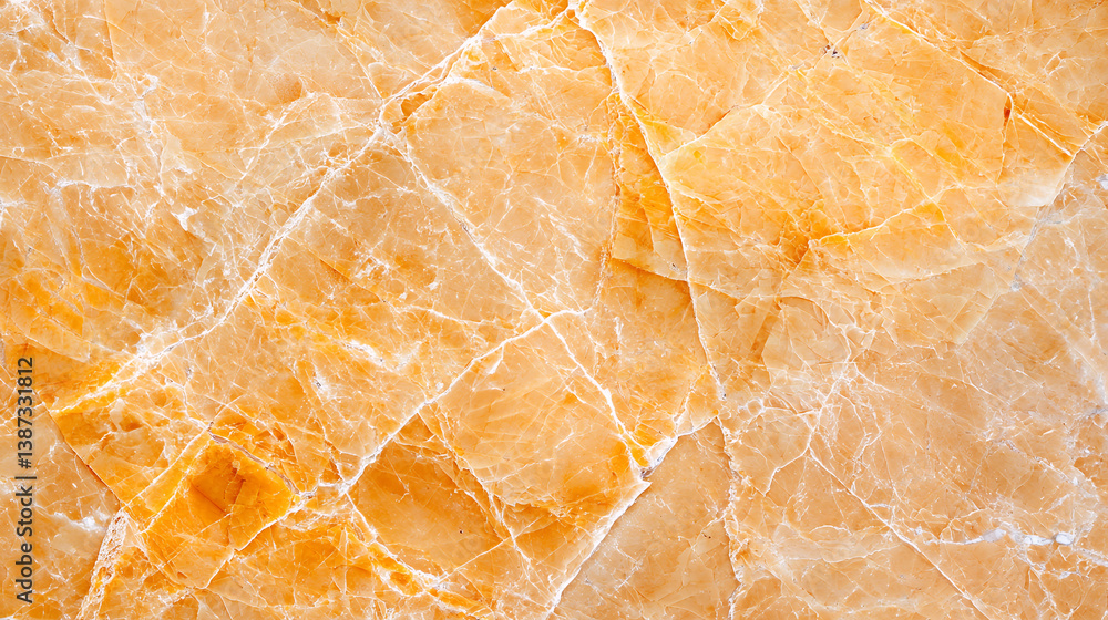 Poster beautiful orange marble texture with intricate veins and patterns, perfect for backgrounds or design