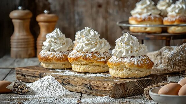 maritozzi with cream italian sweets video