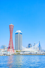 春の神戸港　兵庫県神戸市　Spring in Kobe Port. Hyogo Pref, Kobe City.