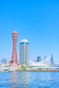 春の神戸港　兵庫県神戸市　Spring in Kobe Port. Hyogo Pref, Kobe City.