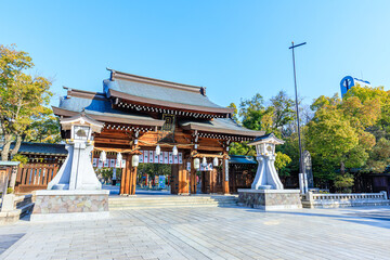 春の湊川神社　兵庫県神戸市　Minatogawa Shrine in Spring. Hyogo Pref, Kobe City.