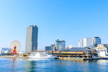 春の神戸港　兵庫県神戸市　Spring in Kobe Port. Hyogo Pref, Kobe City.