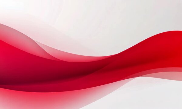 Dynamic Red Wave Motion Background for Creative Projects and Presentations, Minimal Style